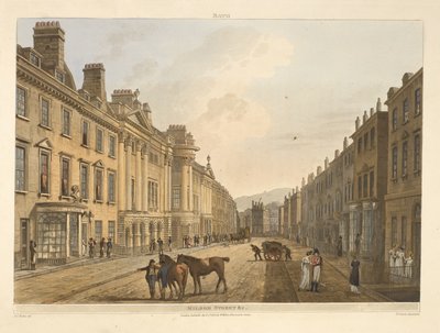 Milsom Street, Bath, illustré par une série de vues, d