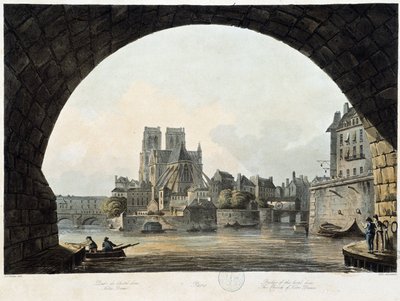 Paris : Notre Dame - dans "Paris vu par J.C. Mats", éd. Miller, Londres - John Claude Nattes