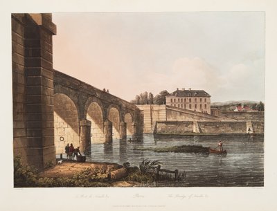 Paris, Le Pont de Neuilly, illustration de Versailles, Paris et Saint Denis, pub. 1807 - John Claude Nattes