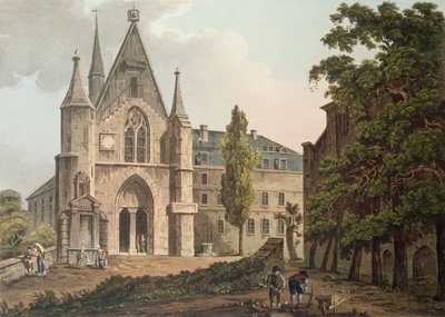 Le Collège de Navarre à Paris, gravé par I. Hill, 1809 - John Claude Nattes