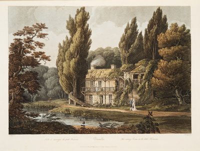 Versailles, La Salle à manger du Petit Trianon, illustration de Versailles, Paris et Saint Denis, pub. 1805 - John Claude Nattes