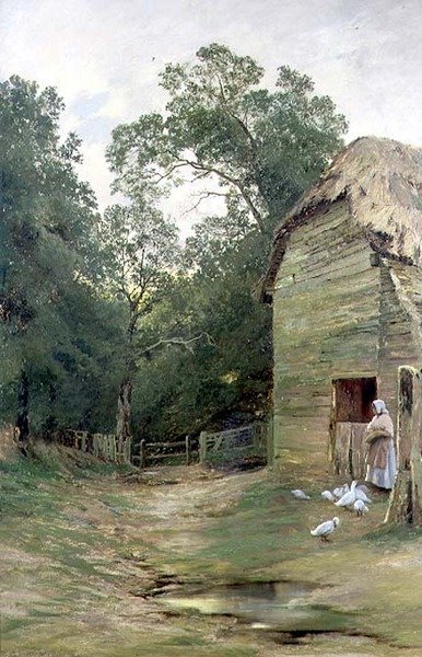 Une ferme du Surrey - John Clayton Adams