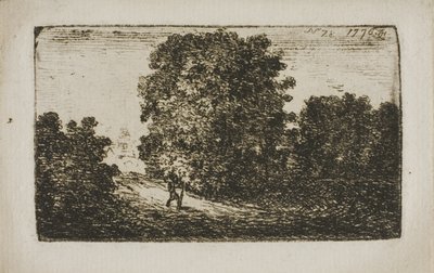 Arbres bordant une route - John Clerk of Eldin
