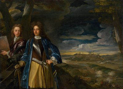 Michael Richards 1673-1721 et John Richards 1669-1709 au siège de Belgrade en 1690 - John Closterman