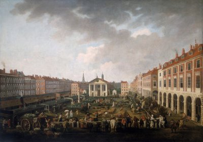 Covent Garden Piazza et Marché, c. 1775 - John Collet