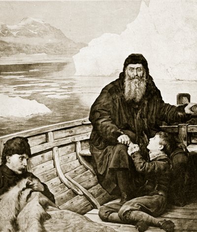 Le dernier voyage de Henry Hudson, illustration de 