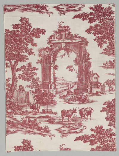 Coton imprimé sur plaque de cuivre, 1765 - John Collins