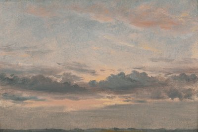 Étude de nuages, coucher de soleil - John Constable