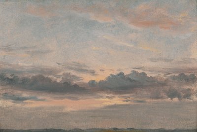 Étude de nuages, coucher de soleil - John Constable