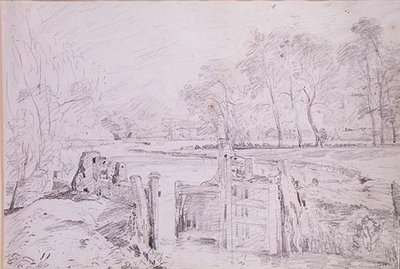 Une écluse sur la Stour - John Constable