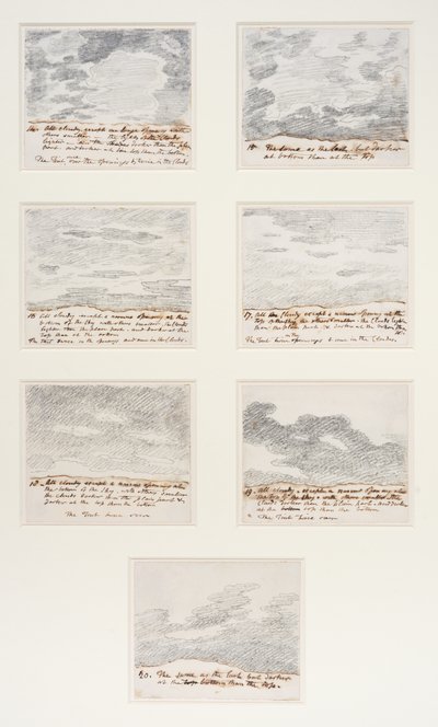 Études de nuages (d