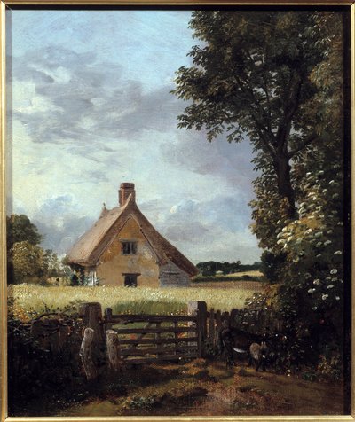 Cottage dans un champ de blé. - John Constable