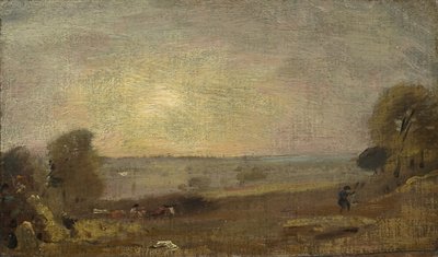 Dedham Vale depuis la route vers East Bergholt : Coucher de soleil, 1810 - John Constable