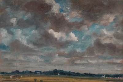 Paysage étendu avec nuages gris, vers 1821 - John Constable
