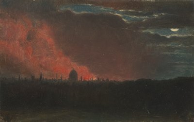 Incendie à Londres, vu de Hampstead - John Constable