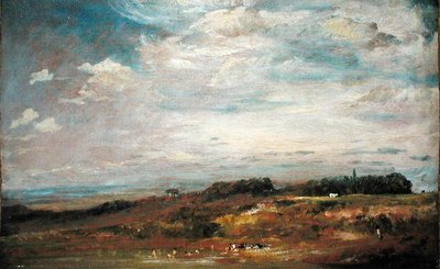 Hampstead Heath avec baigneurs - John Constable