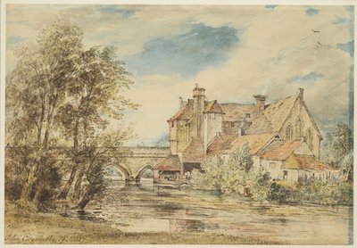 Vieilles maisons sur le pont de Harnam, Salisbury avec l