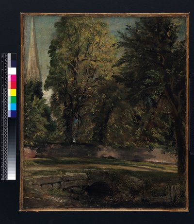 Cathédrale de Salisbury Vue au-dessus du Mur du Close - John Constable