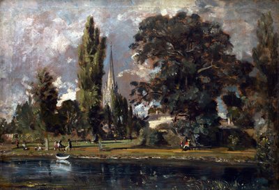 Cathédrale de Salisbury et Leadenhall depuis la rivière Avon, 1820 - John Constable