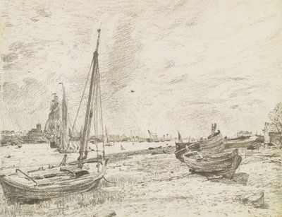 Navires sur la Tamise, c.1818 - John Constable