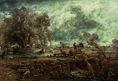 Étude pour Le Cheval sautant, c.1825 - John Constable