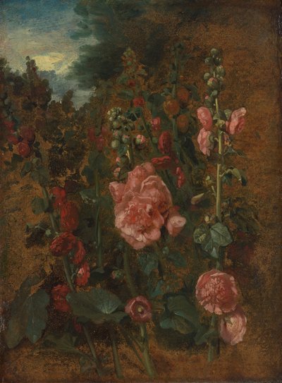 Étude de roses trémières - John Constable