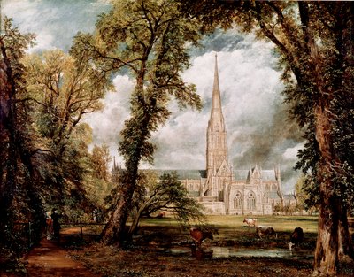 La Cathédrale de Salisbury vue des Jardins de l