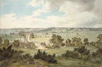 Vallée de la Stour avec Stratford St Mary vue de près de Dedham, vers 1800 - John Constable