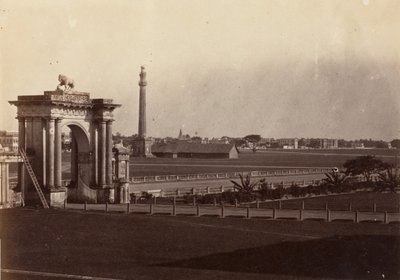 Vue de Chowringhee depuis la Maison du Gouvernement, Calcutta - John Constantine Stanley