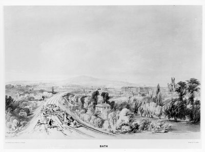 Approche de la gare de Bath par l