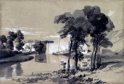 Pont du canal, Pitstone, Buckinghamshire, octobre 1837 - John Cooke Bourne