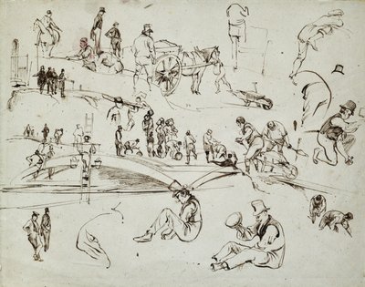 Construction du chemin de fer de Londres à Birmingham, c.1835 - John Cooke Bourne