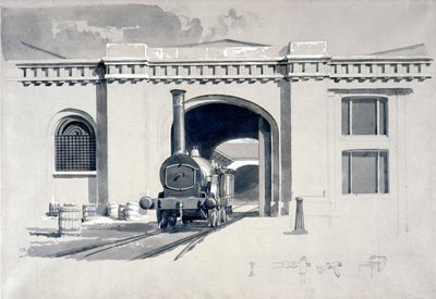 Maison de la locomotive, Camden Town, 1839 - John Cooke Bourne