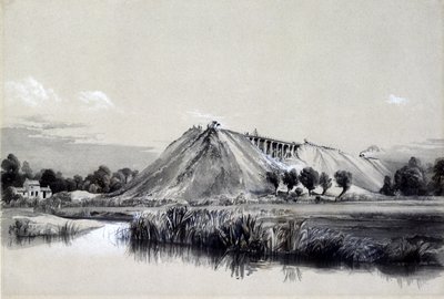 Construction du remblai à Wolverton, 29 juin 1837 - John Cooke Bourne