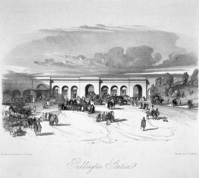 Gare de Paddington, Londres, 1846 - John Cooke Bourne