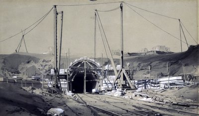 Tunnel de Primrose Hill, avril 1837 - John Cooke Bourne