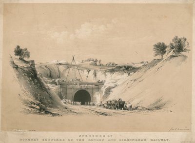 Spécimen des croquis de Bourne sur le chemin de fer de Londres et Birmingham - John Cooke Bourne