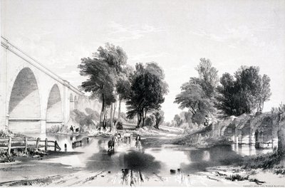 Viaduc sur la rivière Blythe, chemin de fer de Londres et Birmingham, 1839 - John Cooke Bourne