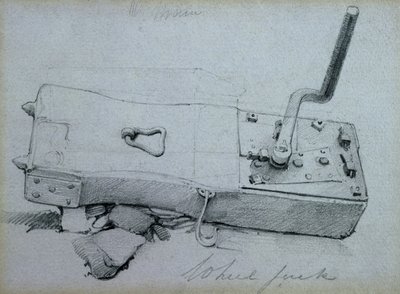 Cric de roue, années 1830 - John Cooke Bourne