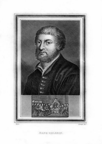 Hans Holbein le Jeune, peintre de la Renaissance du Nord allemand, 1825 - John Corner