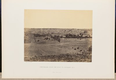 Jérusalem depuis la route de Béthanie, n° 1 - John Cramb
