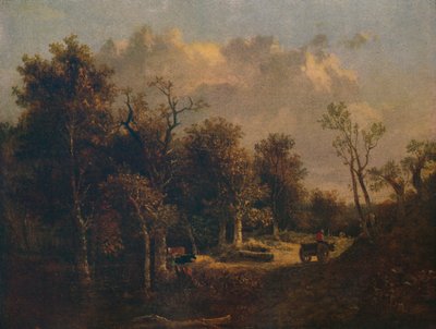 Le bord de la forêt, avec charrette et bétail, vers 1811 - John Crome