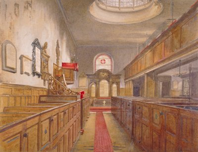 Intérieur de Holy Trinity, Minories, Londres, 1881 - John Crowther