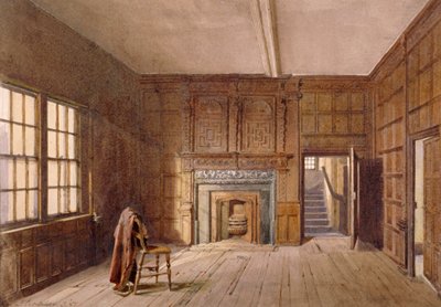 Vue intérieure de la chambre de Sir John Spencer à Canonbury House, Islington, Londres - John Crowther