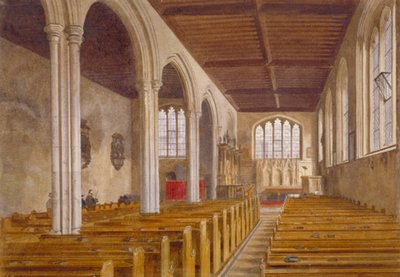 Vue intérieure de la chapelle de St Peter ad Vincula, Tour de Londres, Stepney, Londres - John Crowther