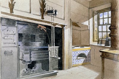 Cuisinière et four hollandais, no 21 Austin Friars Street, City de Londres, 1885 - John Crowther
