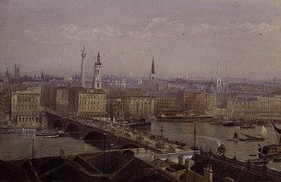 Pont de Londres montrant le Monument - John Crowther