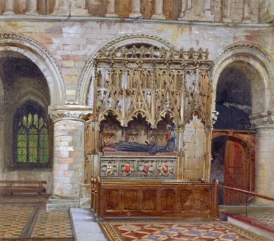 Tombe de Rahere, prieuré de St Bartholomew, Londres, 1880 - John Crowther