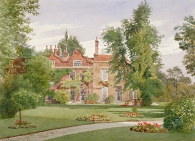 Vue latérale de Raleigh House, Brixton Hill, Lambeth, Londres, 1887 - John Crowther