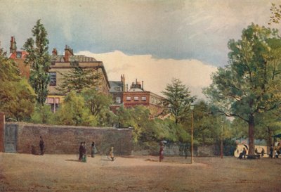Jardins de printemps depuis le Mall, Westminster, Londres, vers 1880-1926 - John Crowther